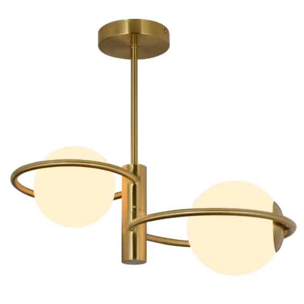 Lampa sufitowa nad stół Dorado LP-002/2C ring kule złoty