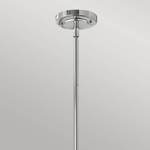 Wisząca lampa retro Amelia HK-AMELIA-P-S-CM metalowa chrom biały