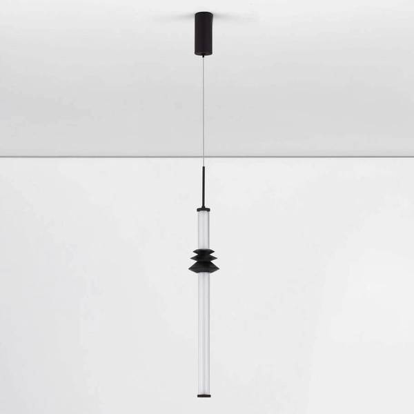 Zwisowa lampa tuba URUBICHA LE44688 LED 7W 3000K podłużna czarna