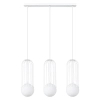 Wisząca lampa na listwie Brina SL.1333 Sollux potrójna biała