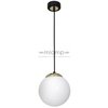 Loftowa LAMPA wisząca SPARTA MLP6495 Milagro okrągła OPRAWA szklany ZWIS kula ball biała złota