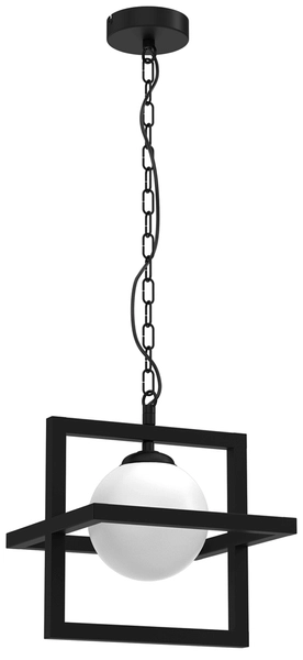 Wisząca lampa loftowa Diego MLP8568 ball biała czarna