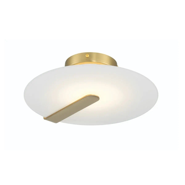 Sufitowa lampa szklana Nuvola QN-NUVOLA-F-S-BG LED 14W 3000K złota biała