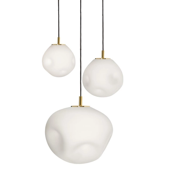 Złoty żyrandol 3-płomienny CLOE 11064305 kule balls do jadalni