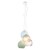 Szklana lampa wisząca do salonu Cases PND-94794-4B-MLTI nad stół kolorowa