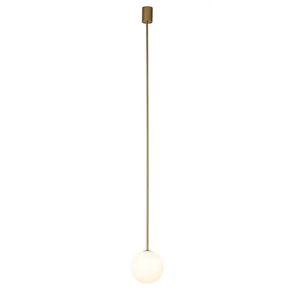 Wisząca lampa Kier 10308 szklana kula ball biała złota