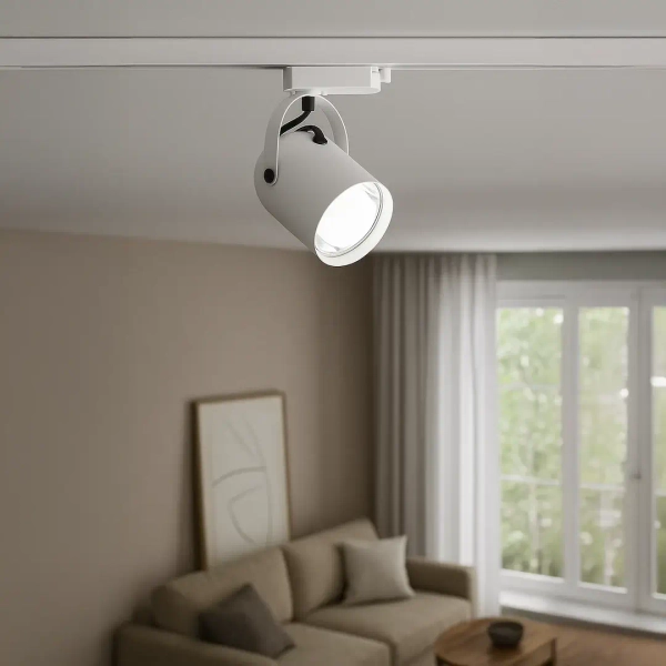 Szynoprzewodowa lampa trójfazowa Quber Track ML2273 do salonu biały