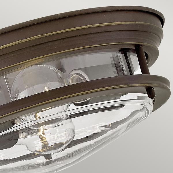 Metalowy plafon QN-HADRIAN-FS-OZ-CLEAR olejowany brąz