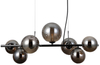 Szklana wisząca lampa Canello PND-406007-7A-BCR czarna