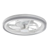 Sufitowy wiatrak Fanricius srebrny biały 71335 LED 40W 3000-6000K CCT na pilot