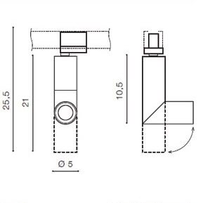 lampa do 3-fazowego systemu Santos AZ2924 LED 12W 3000K czarna złota
