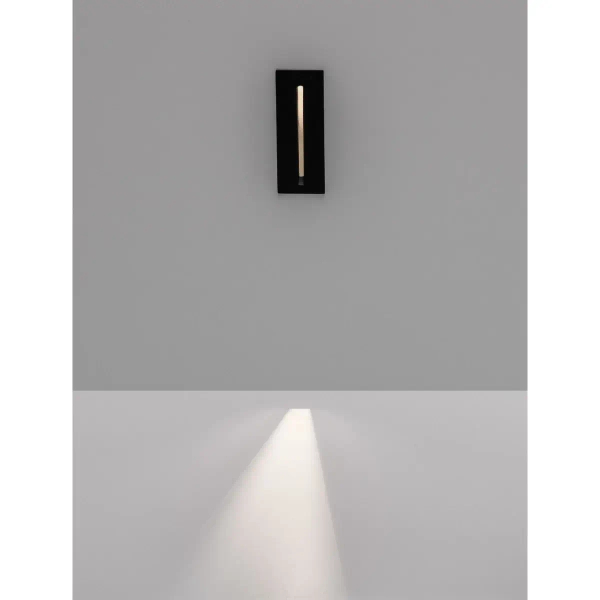Ścienna lampa wpuszczana na taras CANIVRA LE75328 3W 3000K IP65 antracyt