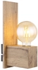 Lampa ścienna Erna 15655W loftowa do sypialni drewno