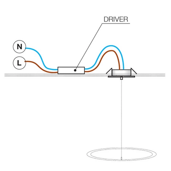 Wpustowa osłonka na przewody CANOPY AZ5417 Azzardo do lampy wiszącej biały