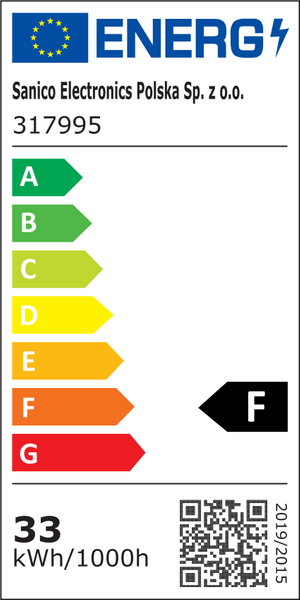 Taśma LED 33W 6500K COB 317995 Polux pasek 5 metrów 3450lm biały