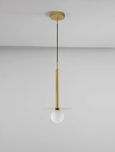 Lampa wisząca Art Deco URUAPAN LE42891 Luces Exclusivas kula do holu złota