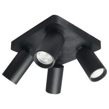 Punktowa podsufitowa lampa Yorli 73084 tubki kwadrat czarny