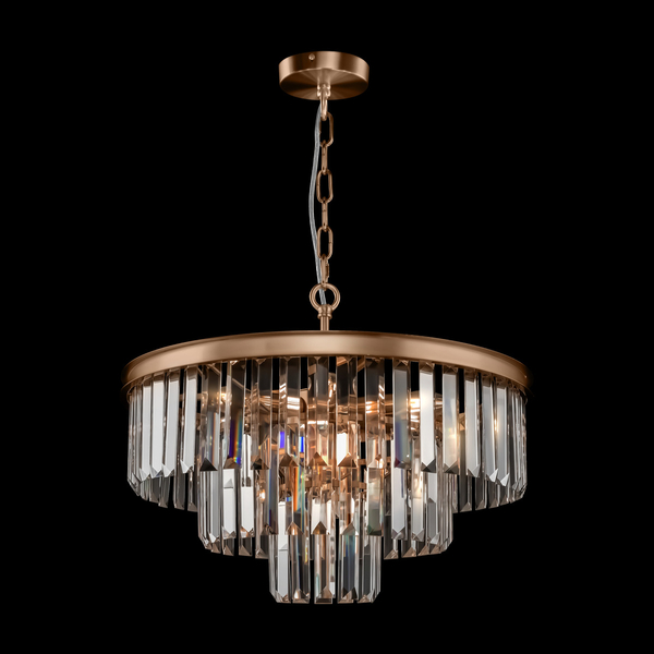 Lampa wisząca glamour Revero MOD085PL-07BS Maytoni kryształowa mosiądz
