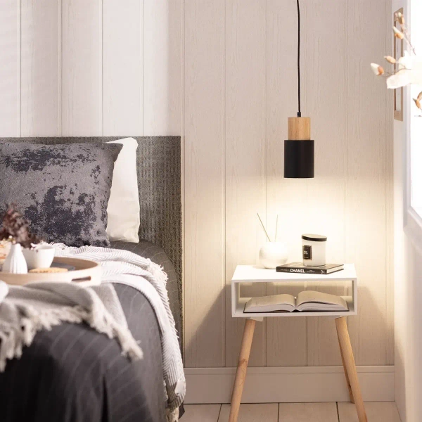 Lampa wisząca nad stół tuba Vita ABR-ZE27-VITA-C do kuchni czarna