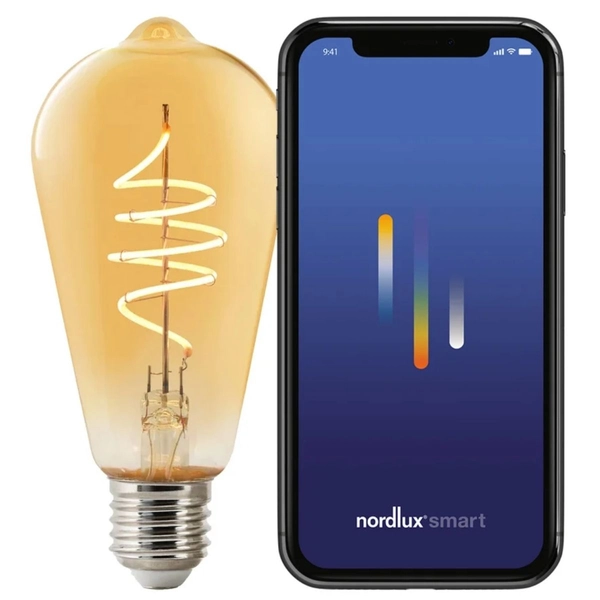 Żarówka Edison Smart 2170112747 Nordlux dioda LED 4,7K 2200K bursztynowa