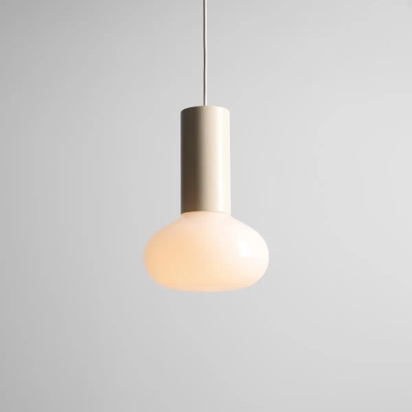 Szklana lampa wisząca nad wyspę Flo Cream S 7000G9_S beżowa