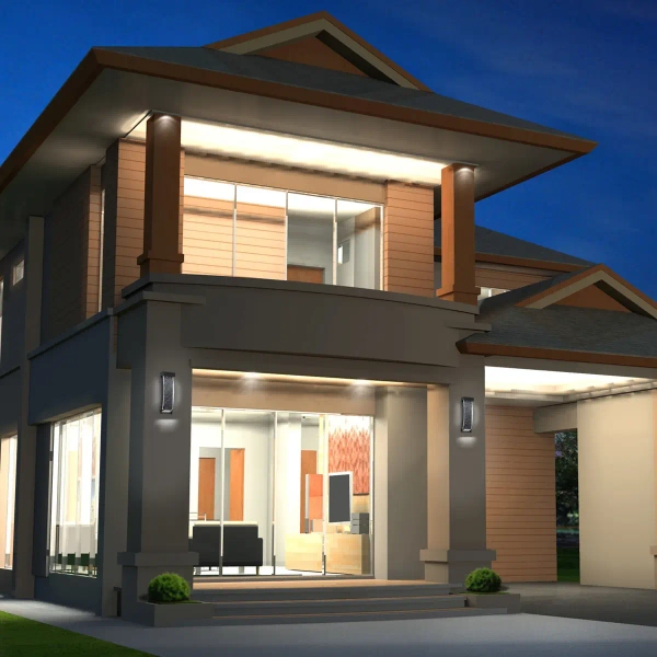 Ścienna lampa na elewację Kabo QN-KABO-S-BK LED 6W 3000K IP44 czarny