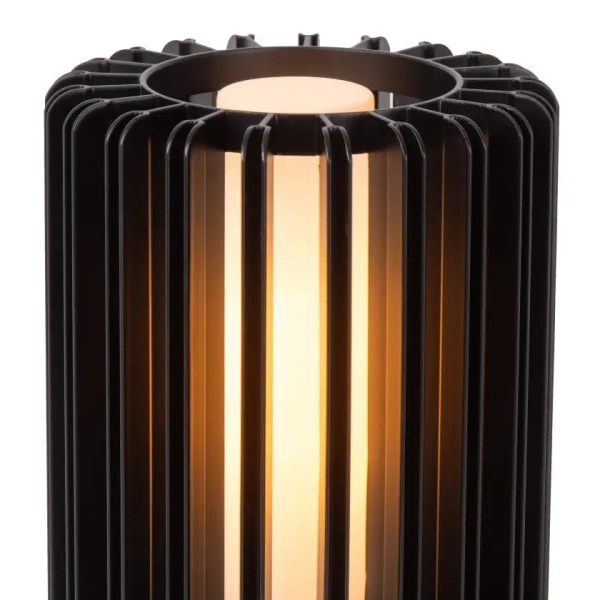 Stołowa lampka nocna Lambres 45510/01/30 do sypialni okrągły czarny