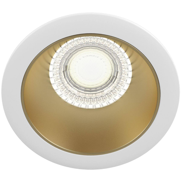 Lampa do zabudowy Share DL053-01WMG Maytoni wpust biała złota