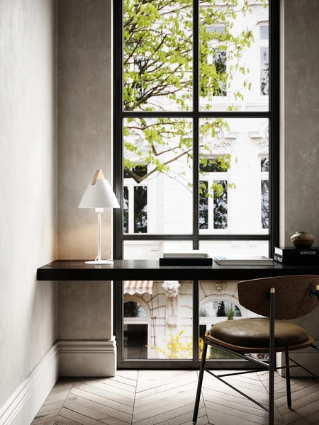 Industrialna lampa stołowa Strap 46205001 Nordlux klasyczna biała