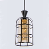 Druciana lampa wisząca VEN W-5007/1 BK industrialna czarny miodowy