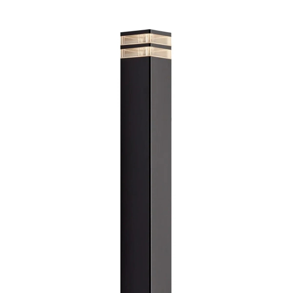 Stojący słupek ogrodowy Elm 45348003 IP44 metalowy czarny