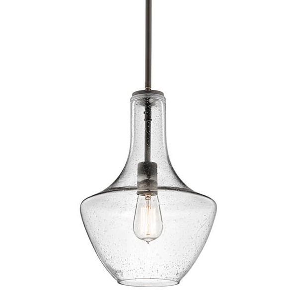 Szklana lampa wisząca Everly KL-EVERLY-P-S-OZ brązowy przezroczysty