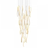 Wisząca lampa do salonu FLOW AZ6818 LED 324W 3000K ściemnialna złota