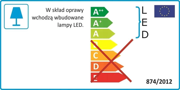 Sufitowa lampa do sypialni Cleo 137623600486 Team LED 69W 3000K okrągła biała