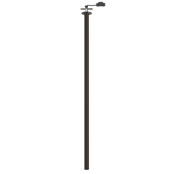 Przysufitowa lampa wpustowa Laser 10913 tuba metalowa czarna