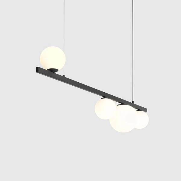 Wisząca lampa jadalniana Garda 1099L1 nad stół czarna biała