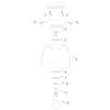 Loftowa LAMPA sufitowa TYLER  30164/01/30 Lucide łazienkowa OPRAWA szklana IP44 czarna przydymiona