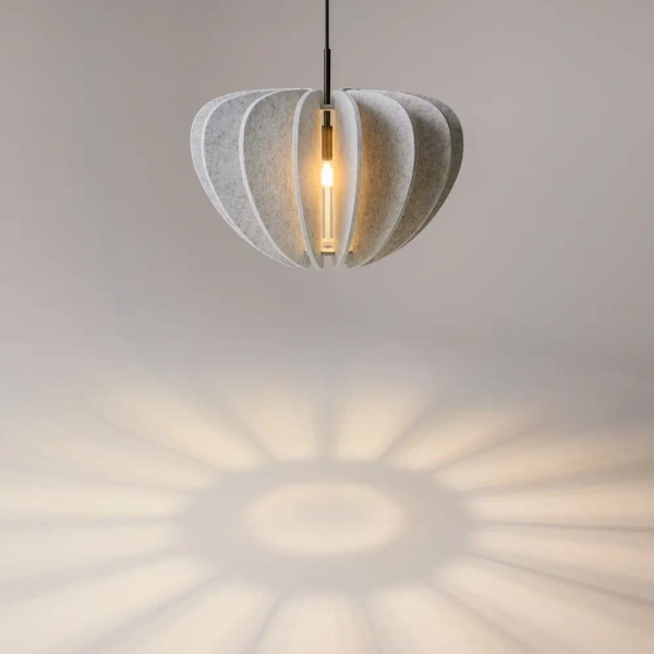 Salonowa lampa wisząca Cambio MOD398PL-01S do sypialni nad stół szara