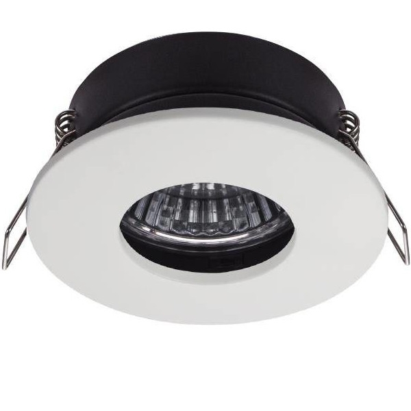 Okrągłe oczko wpuszczane SH biała lampa IP65 do łazienki