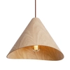 Stożkowa lampa wisząca Sakura P0547 Maxlight Select drewniana jasny brąz