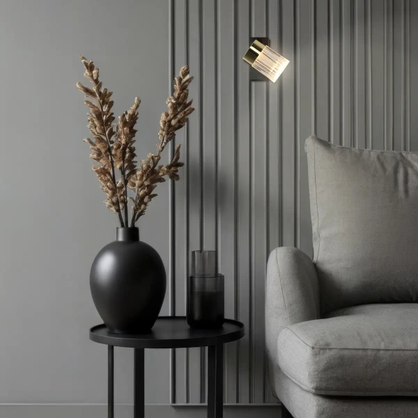 Ścienny kinkiet glamour Erovia LP-5923/1WS GD LED 6W CCT złoty czarny
