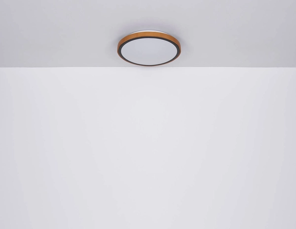 Lampa nasufitowa Bruno 41764-24 loftowa LED 24W 3000-4500-6000K drewniana