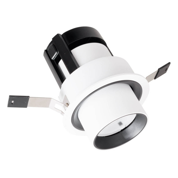 Wpuszczana lampa tubka HALO H0130 Maxlight LED 9W 3000K do sypialni biały czarny