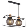 Zwisowa lampa Retro 32-00750 Candellux klatka balls dymiona czarna