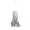 Lampa wisząca boho 23196 naturalny rattan do jadalni brązowy