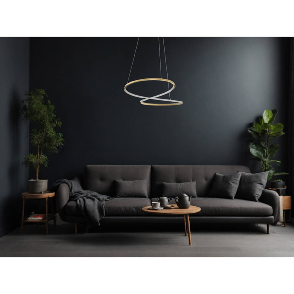 Stylowa lampa wisząca CELAYA LE42761 nad stół LED 40W 3000K złota