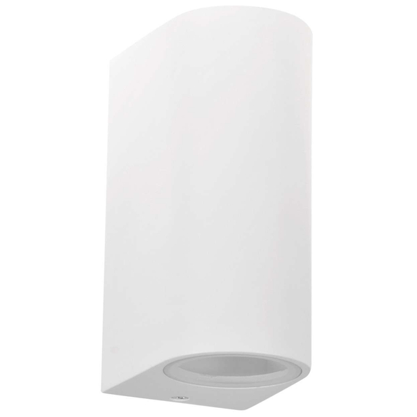 Elewacyjna LAMPA ścienna BOSTON 313348 Polux zewnętrzna OPRAWA okrągła KINKIET tuba metalowa IP44 biała
