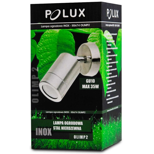 Ścienna LAMPA elewacyjna OLIMP2 208842 Polux ogrodowa OPRAWA zewnętrzny KINKIET tuba na taras IP44 outdoor