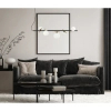 Wisząca lampa Reverso PND-5622-5-BK-W złota czarna