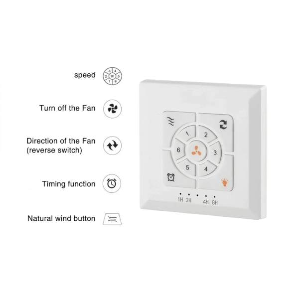 Wentylator sufitowy z lampą LED 25329 1x20W 3000-6000K do salonu